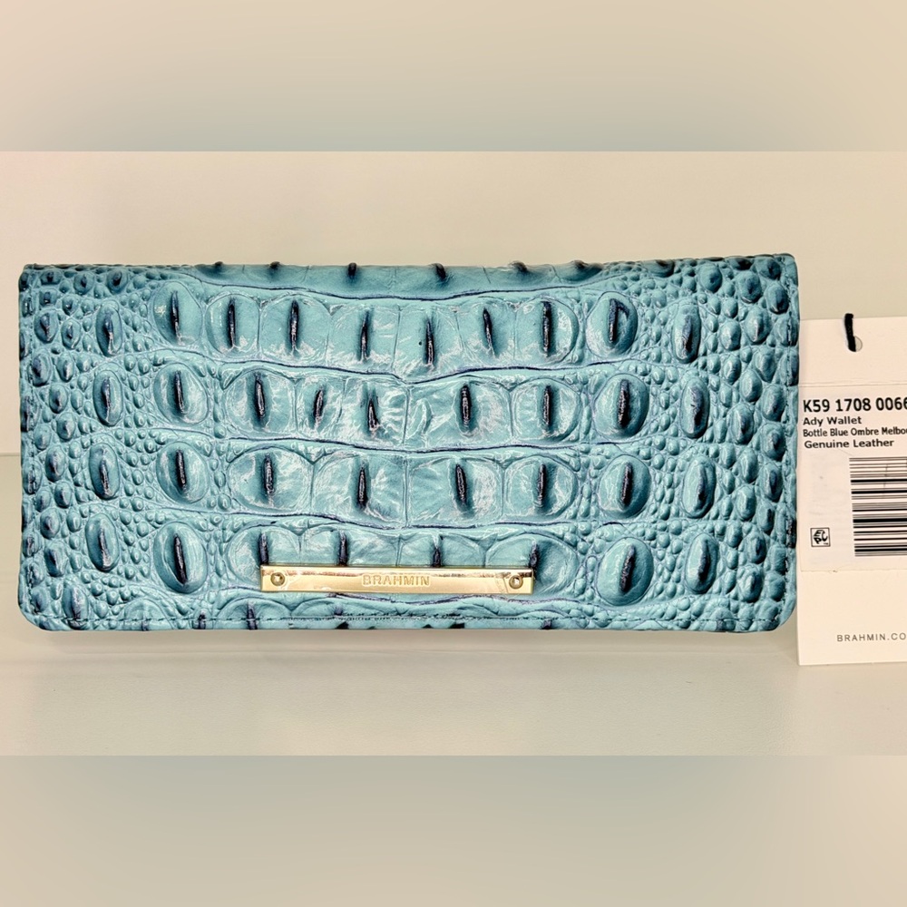 Brahmin Bottle Blue Ombré Ady Wallet - NWT!!
